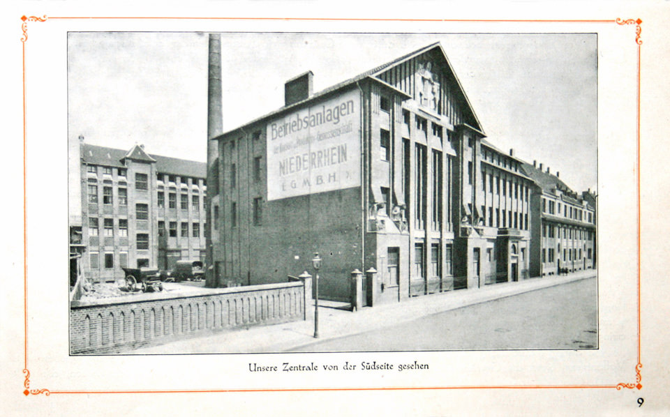 »Konsumgenossenschaft Niederrhein« an der Ritterstraße. Repro: Dr. Ingrid Schupetta